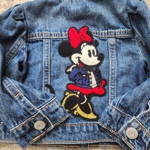 Gap Disney Minnie Mouse Denim‎ Jean Jacket Toddler Size 12-18m
